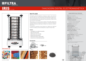 TAMIZADORA DIGITAL ELECTROMAGNÉTICA