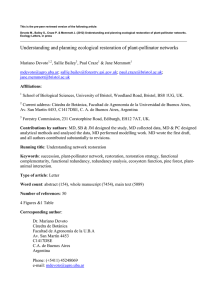 Understanding and planning ecological restoration of plant
