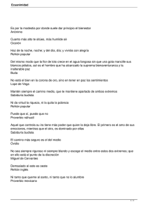 Es por la modestia por donde suele dar principio el bienestar