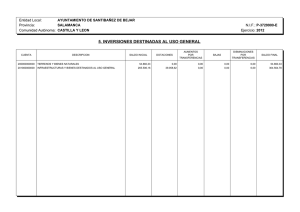 Inversiones Destinadas al Uso General