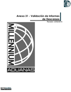 Anexo 31 - Validación de Informes de Descargos
