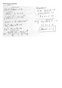 Ecuaciones y sistemas lineales