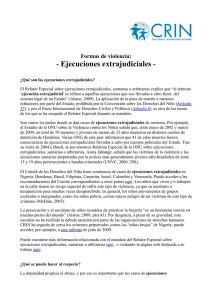 Ejecuciones extrajudiciales