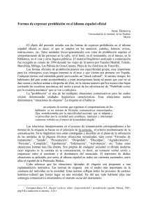 Prohibición en español oficial: análisis lingüístico