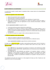 1 CUANTIA MÁXIMA DE LAS SUBVENCIONES La cuantía de las
