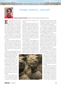 Proteger, conservar... ¿para qué?