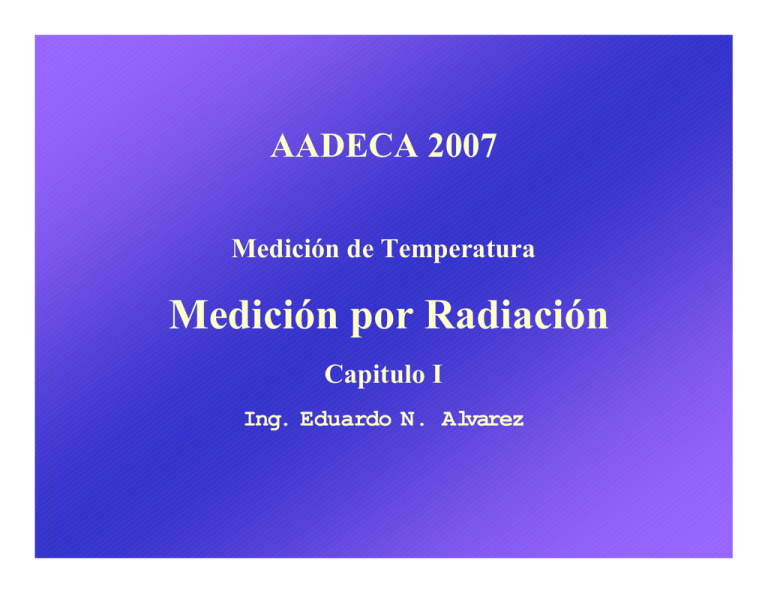 Medición Por Radiación Infrarroja