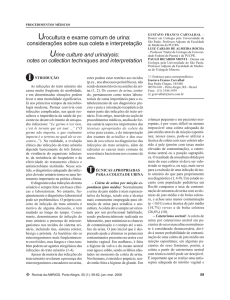 Urocultura e exame comum de urina