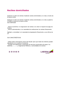 Recibos domiciliados