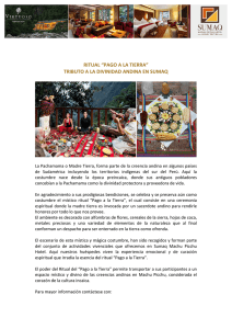 Ritual Pago a la tierra - Sumaq Machu Picchu Hotel