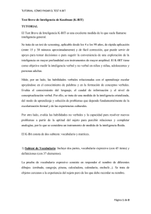 Test Breve de Inteligencia de Kaufman (K
