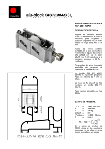 RUEDA SIMPLE REGULABLE REF. 2084