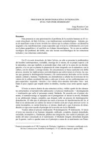 1 PROCESOS DE DESINTEGRACIÓN E INTEGRACIÓN EN EL