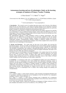 Autonomous learning and use of technologies