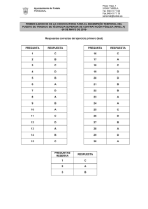 Respuestas correctas del ejercicio primero (test)