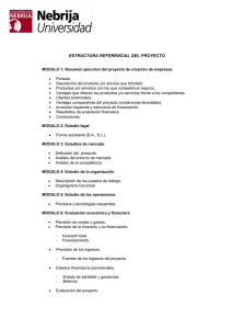 Estructura referencial del proyecto