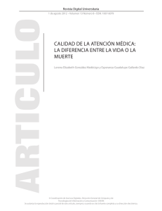 calidad de la atención médica: la diferencia entre la vida o la muerte