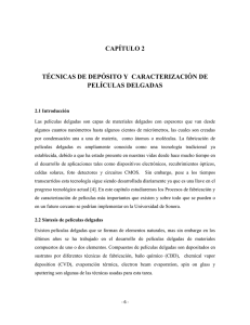 Técnicas de Depósito y Caracterización de Películas Delgadas