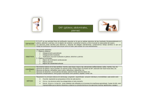 GAP (glúteos, abdominales, piernas)