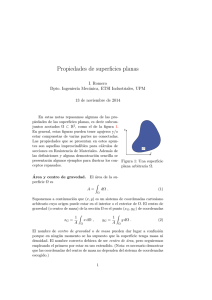 Propiedades de superficies planas