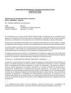 DIRECCIÓN DE IMPUESTOS Y ADUANAS NACIONALES DIAN