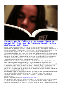 Consejo de la Cultura crea nueva línea de apoyo