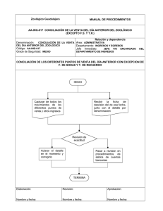 Conciliación de la venta del día anterior
