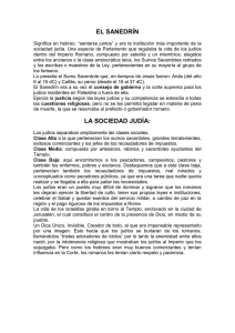 EL SANEDRÍN LA SOCIEDAD JUDÍA: