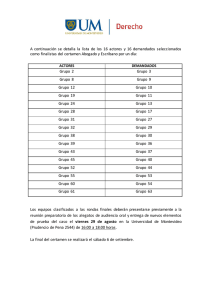 A continuación se detalla la lista de los 16 actores y 16