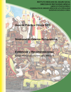 Guía de Práctica Clínica GPC Síndrome de Ovarios