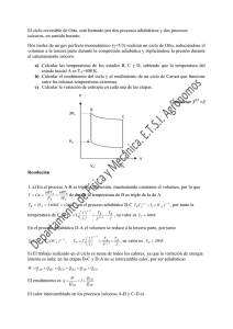 El ciclo reversible de Otto, está formado por dos procesos