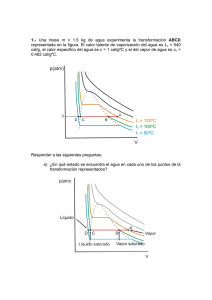 Ejercicio de Termodinámica: Transformación del Agua