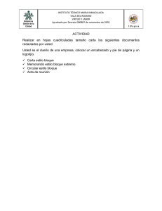 ACTIVIDAD Realizar en hojas cuadriculadas tamaño