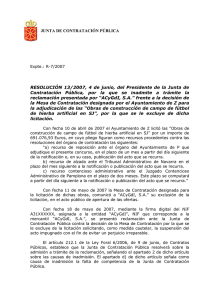2007007 Inadmisión