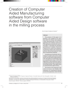 Creation of Computer Aided Manufacturing software from Computer