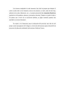 Los recursos empleados en todo momento, han sido los propios