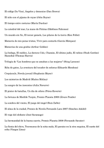 El código Da Vinci, Ángeles y demonios (Dan Brown) El niño con el