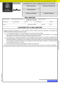 Formulario de reclamación
