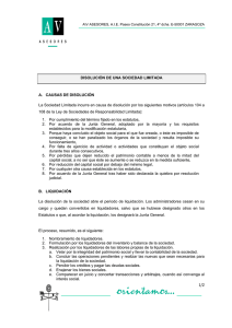 Disolución SL - E