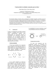 Construcción de cavidades resonantes para un láser