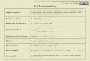 Distribución Geométrica: Modelo Probabilístico