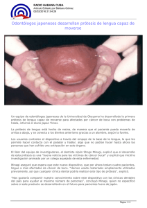 Odontólogos japoneses desarrollan prótesis de lengua capaz de
