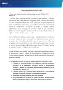 Prevención y Detección de Fraudes
