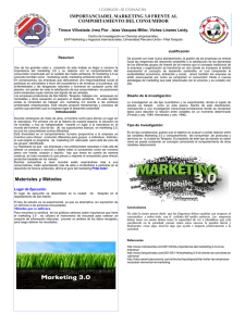 .Materiales y Métodos IMPORTANCIADEL MARKETING 3.0