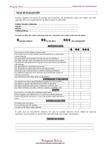 hoja de evaluación metodología materiales y recursos grupo