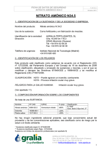 nitrato amónico n34.5 - Agralia Fertilizantes