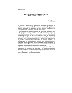El complejo de inferioridad de las Ciencias Sociales