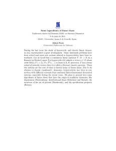 Some ingredients of linear chaos During the last years the