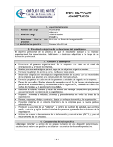 PERFIL PRÁCTICANTE ADMINISTRACIÓN