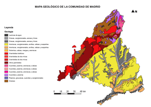 Mapa Geológico de Madrid, España